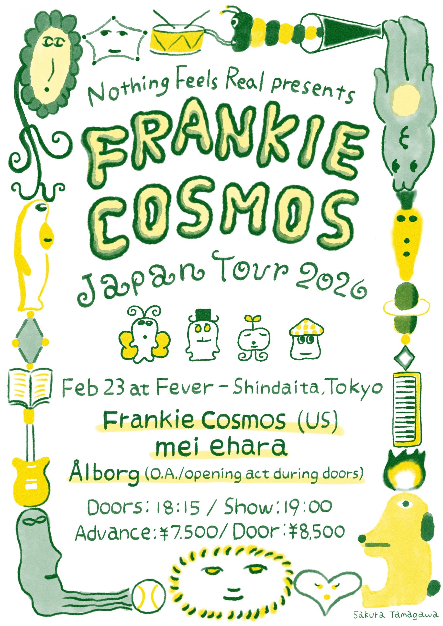Frankie Cosmos Japan Tour 2026 - Official Tickets | Nothing Feels Real