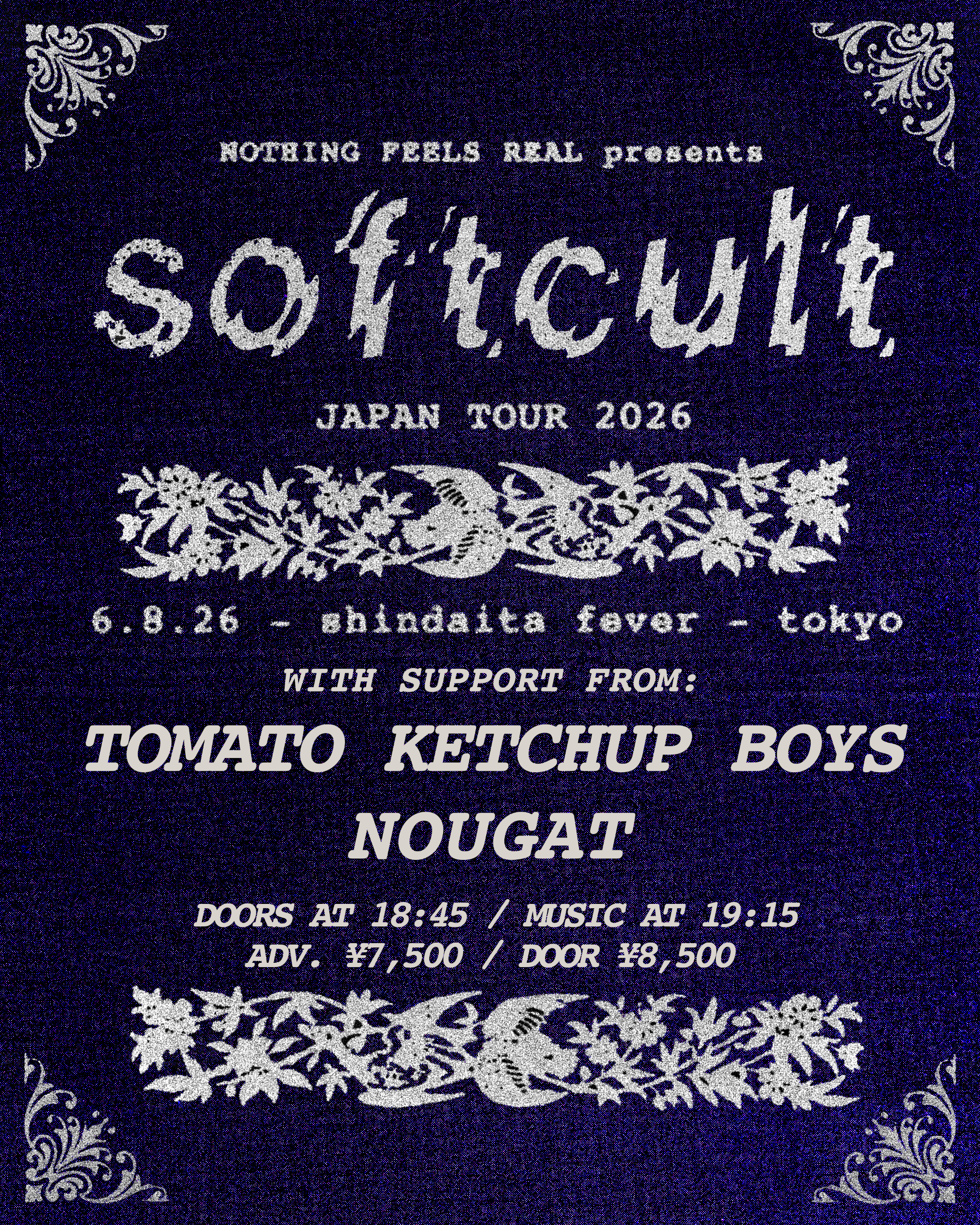 Softcult Japan Tour 2026 - Official Tickets | Nothing Feels Real