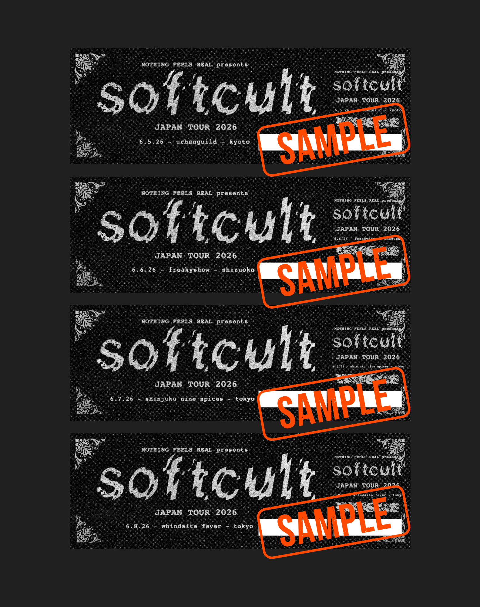 チケット予約 // Will-Call*: Softcult Japan Tour 2026 | Nothing